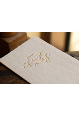 Oblation Papers & Press Merry Christmas Letterpress Calligraphy Note