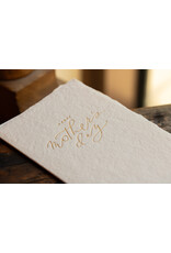 Oblation Papers & Press Happy Mother's Day Letterpress Calligraphy Note