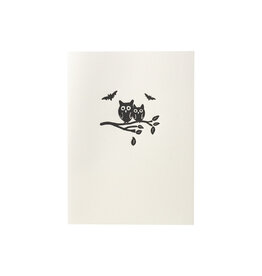 Spooky Owl Letterpress Card