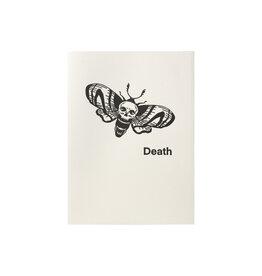 Death Moth Letterpress Card