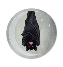 Wildkat Studio Chrome Moonlit Bat Sticker