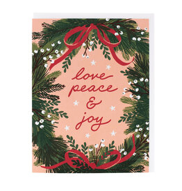 Smudge Ink Love Wreath Cards Box of 8