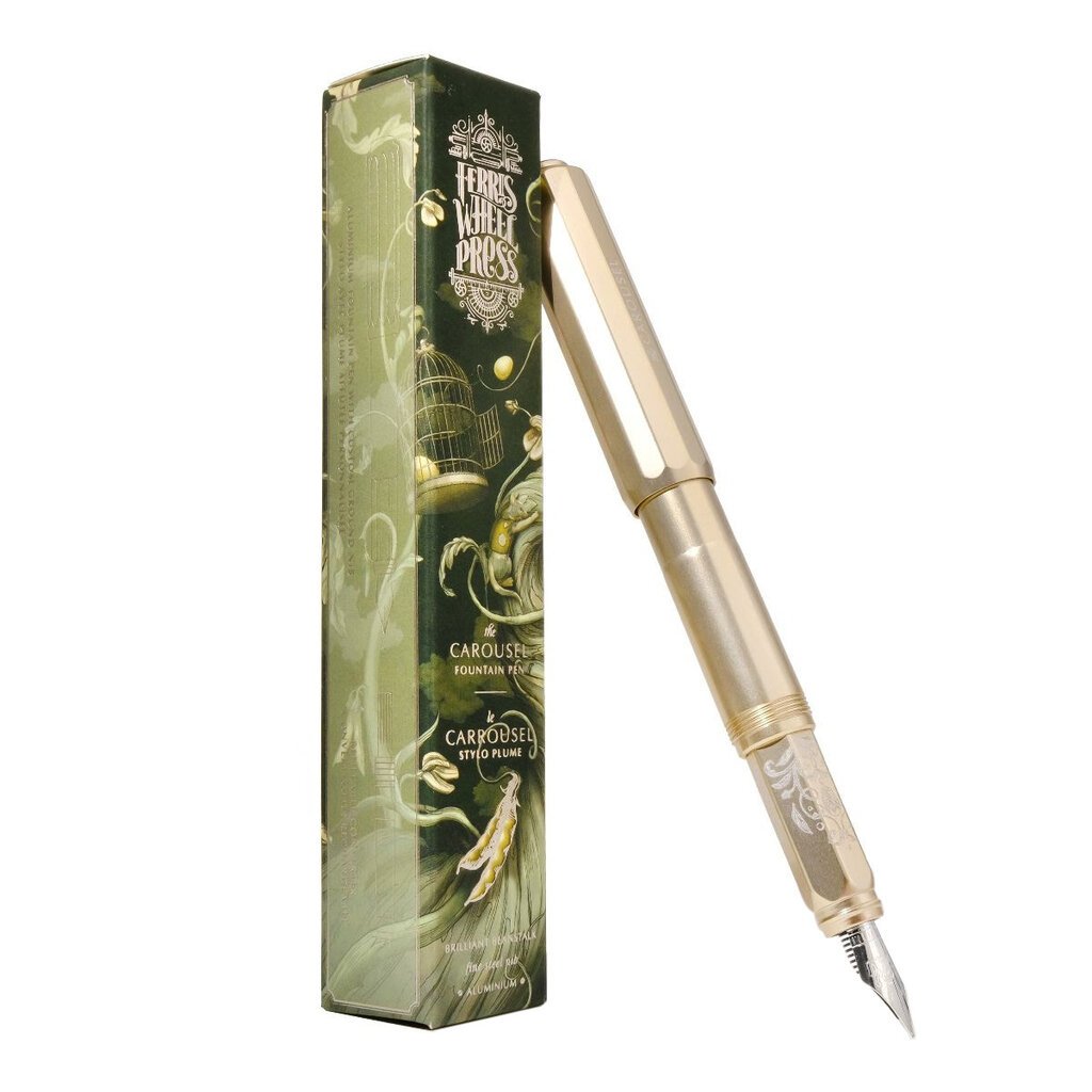 Ferris Wheel Press Brilliant Beanstalk Aluminum Carousel Fountain Pen