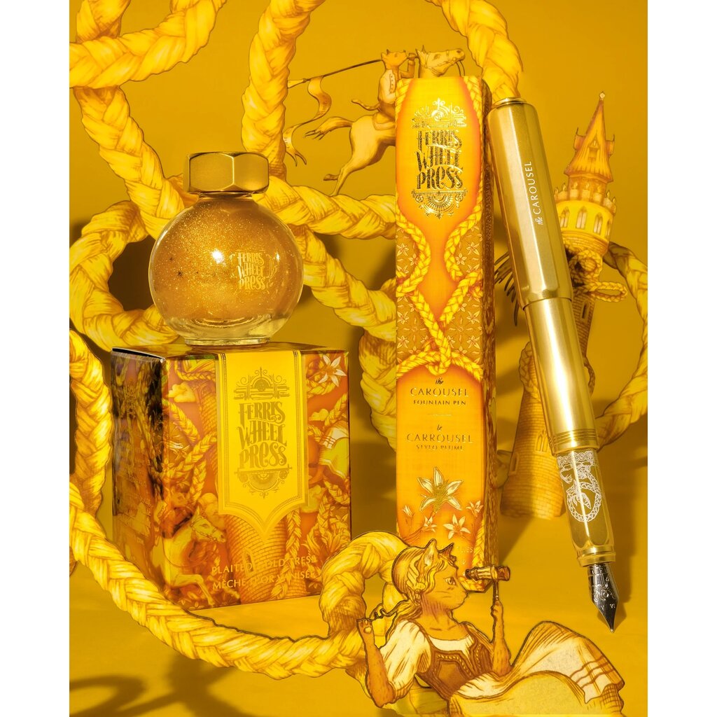 Ferris Wheel Press Ferritales Plaited Gold Tress Bottled Ink 20ml