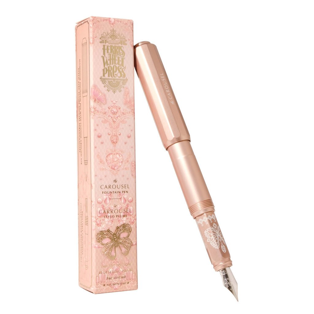 Ferris Wheel Press The Fluttering Heart Aluminum Carousel Fountain Pen