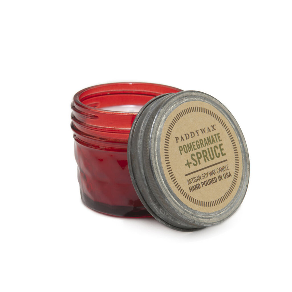 Paddywax Relish Jar 3 oz Red Pomegranate & Spruce Candle