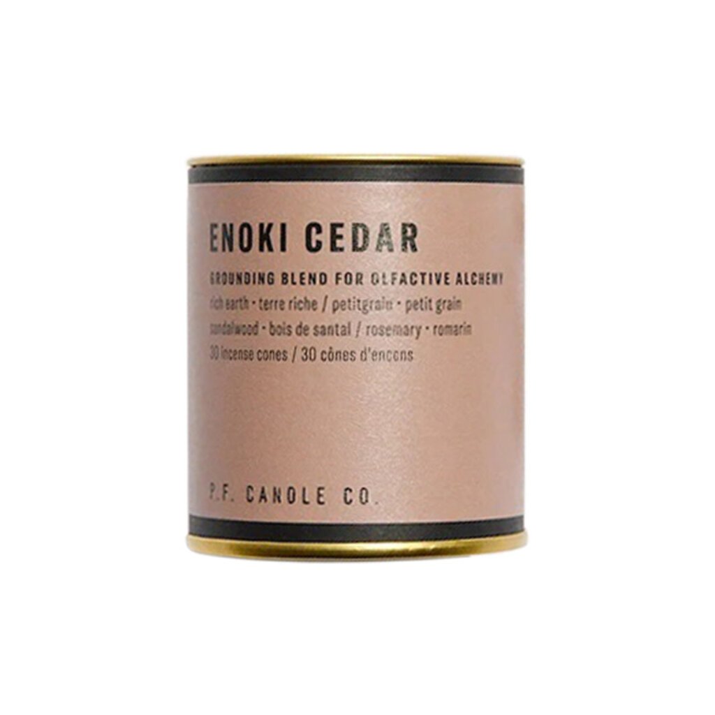 P. F. Candle Co. Incense Cones Enoki Cedar