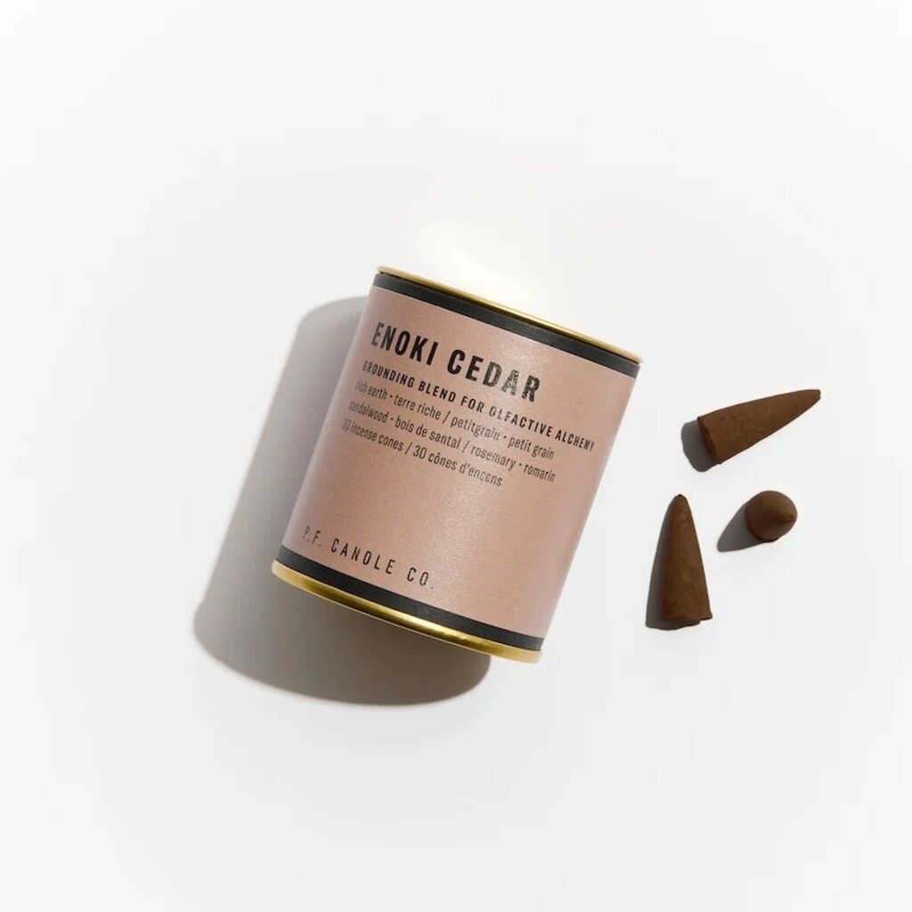 P. F. Candle Co. Incense Cones Enoki Cedar