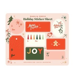 Dahlia Press Holiday Sticker Sheet