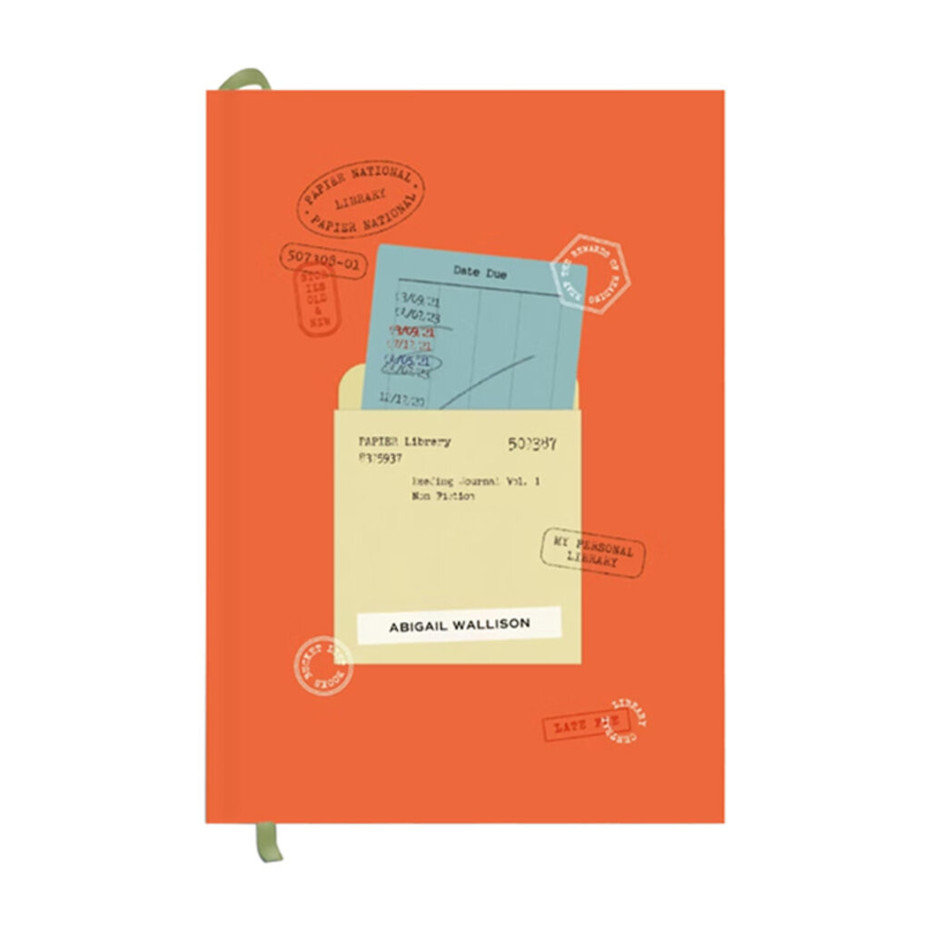 Papier Library Card Reading Journal