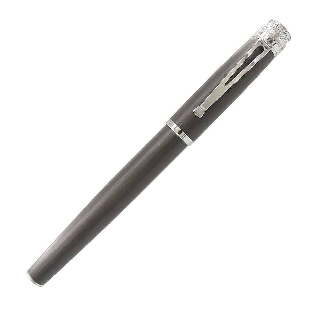 Retro 51 Tornado Black Nickel Platinum Fountain Pen