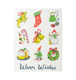 Phoebe Wahl Warm Wishes Charms Letterpress Card