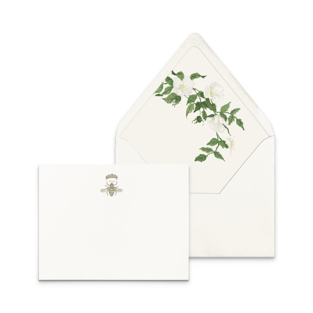 Ciarra Claire Floral Letterpress Stationery set of 6
