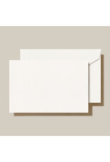 Crane Crane Pearl White Correspondence Card and Plain Envelope Set