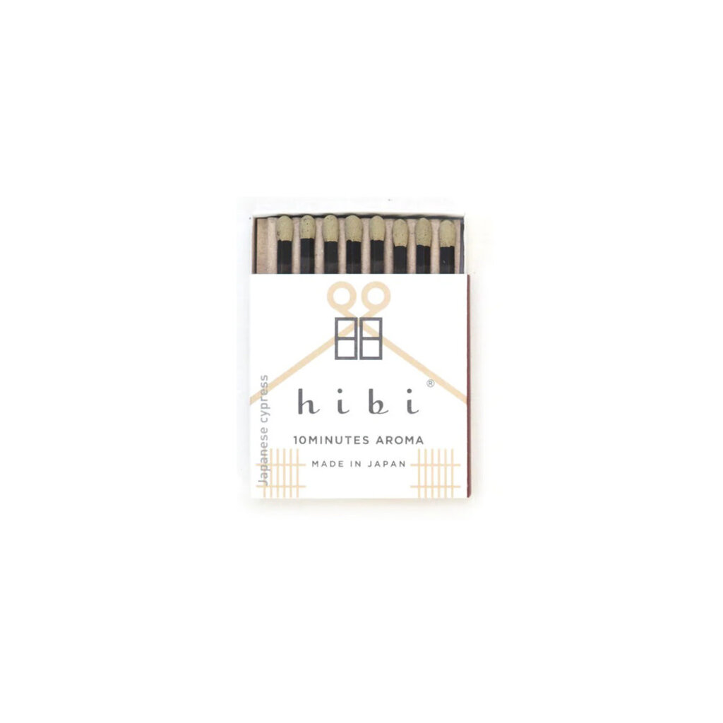 Hibi Hibi Incense Matches - Japanese Cypress