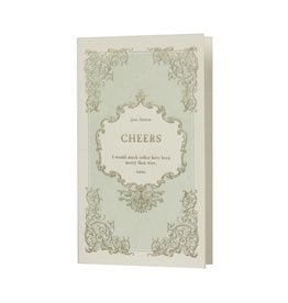 Oblation Papers & Press Cheers English Literature Letterpress Card