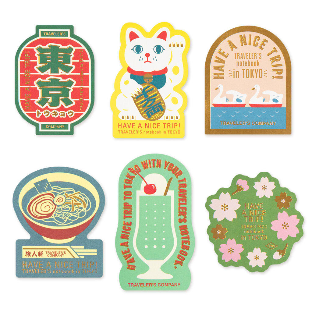 Traveler's Company [sold out] Traveler's Notebook TOKYO Sticker Set Limited Edition