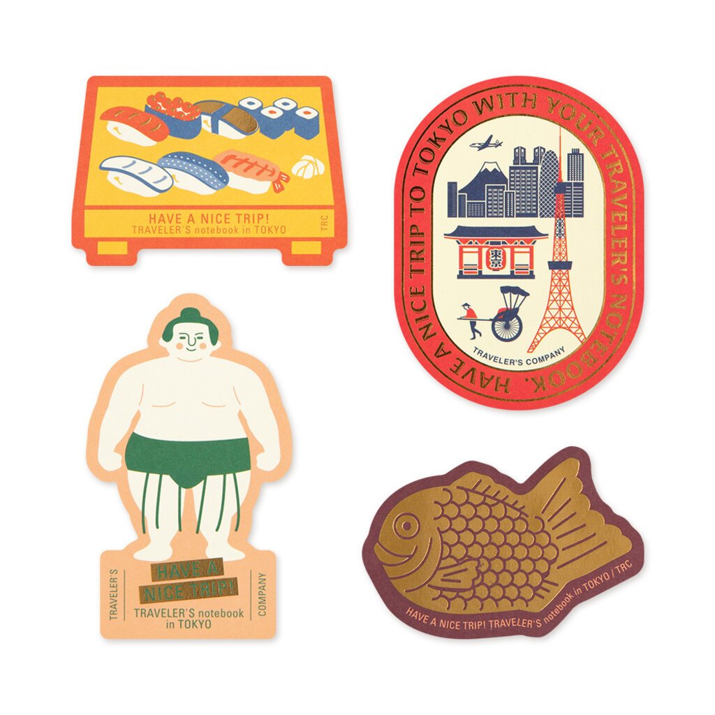 Traveler's Company [sold out] Traveler's Notebook TOKYO Sticker Set Limited Edition