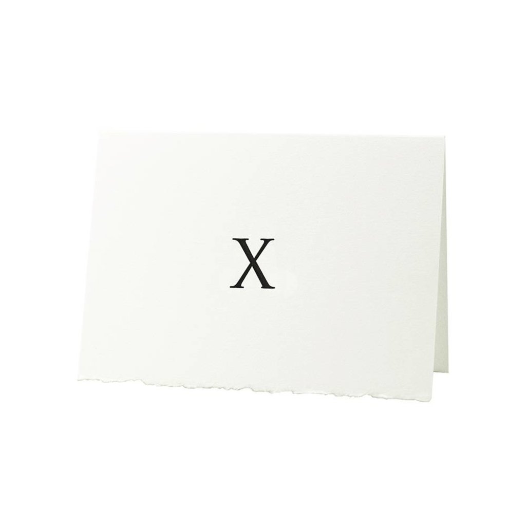 Oblation Papers & Press Trajan Monogram X Letterpress Cards