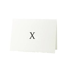 Oblation Papers & Press Trajan Monogram X Letterpress Cards