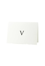 Oblation Papers & Press Trajan Monogram V Letterpress Cards