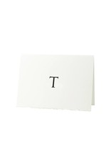 Oblation Papers & Press Trajan Monogram T Letterpress Cards