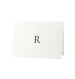 Oblation Papers & Press Trajan Monogram R Letterpress Cards