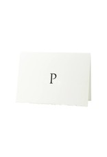 Oblation Papers & Press Trajan Monogram P Letterpress Cards