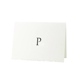 Oblation Papers & Press Trajan Monogram P Letterpress Cards