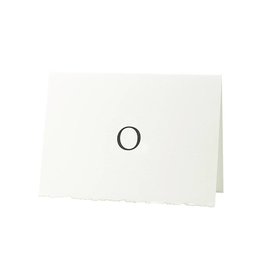 Oblation Papers & Press Trajan Monogram O Letterpress Cards