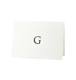 Oblation Papers & Press Trajan Monogram G Letterpress Cards