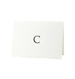 Oblation Papers & Press Trajan Monogram C Letterpress Cards