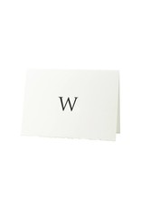 Oblation Papers & Press Trajan Monogram W Letterpress Cards