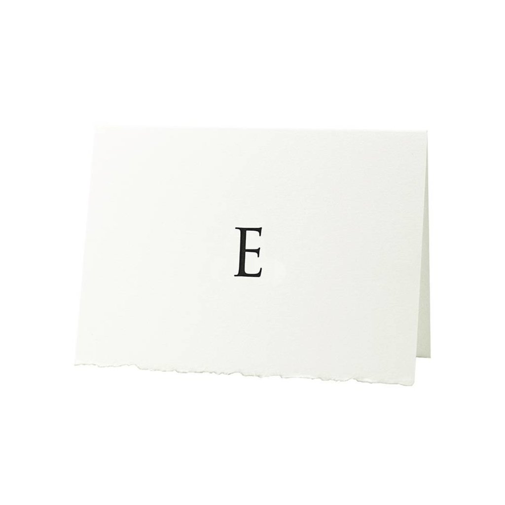 Oblation Papers & Press Trajan Monogram E Letterpress Cards