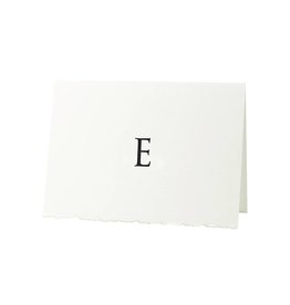 Oblation Papers & Press Trajan Monogram E Letterpress Cards