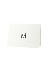 Oblation Papers & Press Trajan Monogram M Letterpress Cards