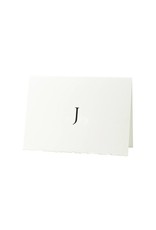 Oblation Papers & Press Trajan Monogram J Letterpress Cards