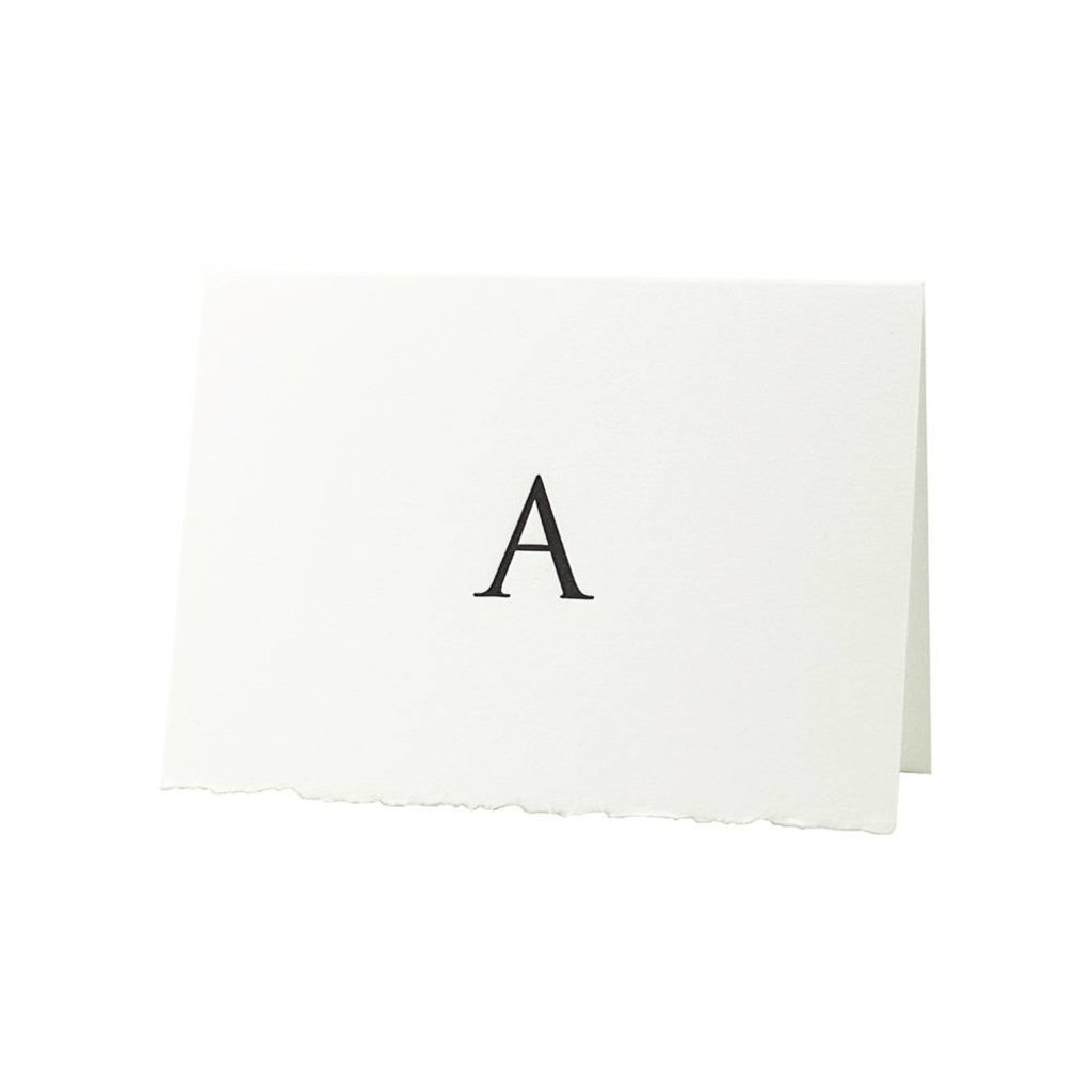 Oblation Papers & Press Trajan Monogram A Letterpress Cards