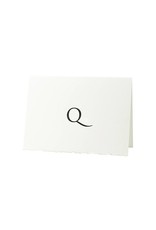 Oblation Papers & Press Trajan Monogram Q Letterpress Cards