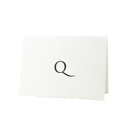 Oblation Papers & Press Trajan Monogram Q Letterpress Cards