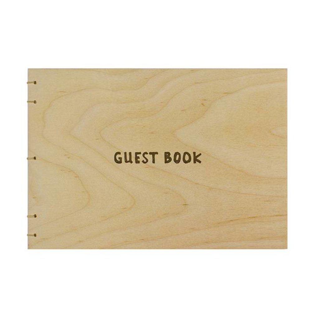 Oblation Papers & Press Hand-bound Birch Letterpress Guest Book