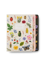 Rifle Paper co. Curio Stitched Notebooks set of 3