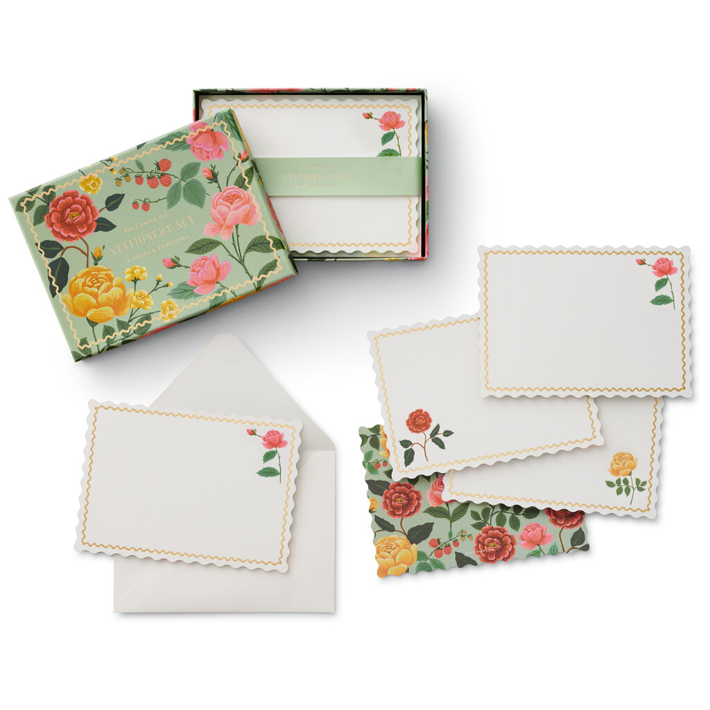 Rifle Paper co. Roses Stationery Set