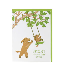 Smudge Ink Tree Swing Mother's Day Card