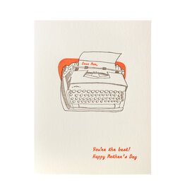 Lark Press Dear Mom Typewriter Letterpress Card