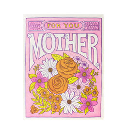 Flowers for Mother Letterpress Card