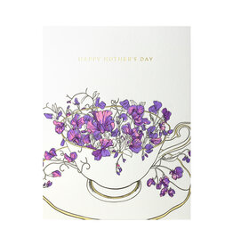 Porchlight Press Mother's Day Teacup Letterpress Card