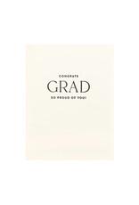 Sugar Paper Congrats Grad Cream Letterpress Card