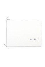 Oblation Papers & Press White Handmade Paper Letterpress Guest Book