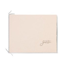 Oblation Papers & Press Blush Handmade Paper Letterpress Guest Book